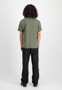 Футболка с принтом Alpha Industries, темно-оливковый