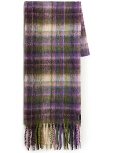 Woolrich шарф в клетку, фиолетовый