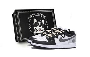 Эйр 1 Противоскользящие Износостойкие Низкие Винтажные Баскетбольные Кроссовки Мужские Черные Темно-Серые Джордан