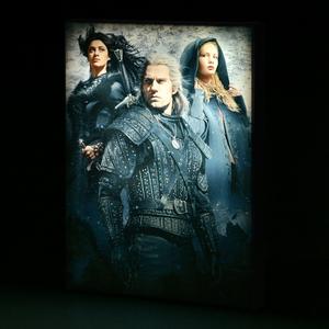 Ведьмак - фреска Цири, Йеннифэр и Геральт со светом