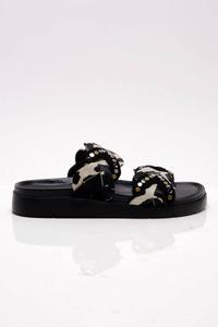 Women's Leo Sandal In Cow Hair-On Free People, Cow Hair-On