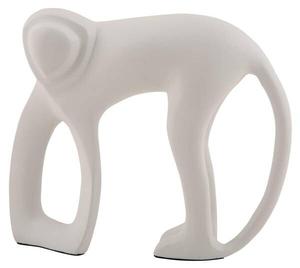 Декоративное украшение Present Time Monkey, 5x17x5 см, белый
