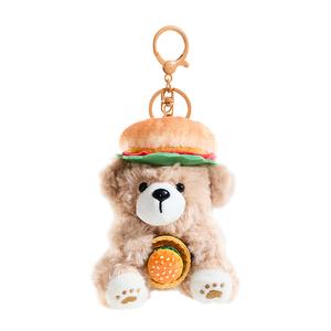 Плюшевый кулон Cookies Bear Hamburger Foodie Collection высота 13см длина 8см The Green Party