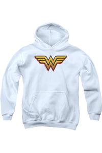 Толстовка с капюшоном DC Comics Wonder Woman Airbrush Ww Youth Gildan, белый