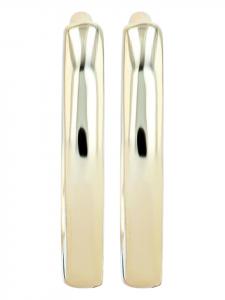 Adeliás Женские серьги - серьги-кольца на шарнирах из серебра 925 пробы с золотым покрытием