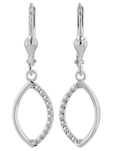 Adeliás Женский кулон из золота 333 пробы с кубическим цирконием в серебре