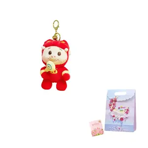 Zhuzhuxia Lollipop Business Star Appearance, Pig Pulling Piggy Cartoon Dolls плюшевый кулон высотой 13см Jinnew