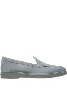 Замшевые мокасины Santoni, синий