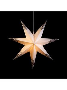 Sterntaler Декоративная звезда | Рождественская звезда | 7-конечная | Складная звезда | Белая | 60 см | Для улицы