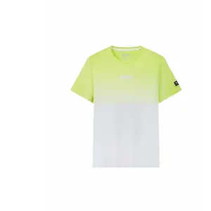 KSWISS SS24 Футболка Мужская Белая Основа Бело-Зеленая Комбинация K·SWISS