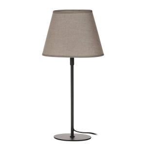 Настольная лампа hell&gut Spik Black Typ A, утюг / лен - 1-световой - серо-коричневый / черный