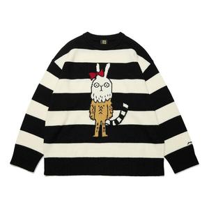 Свитер rijindoujin мультяшный графический свитер Li-Ning, черный