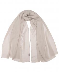 Салерно - Шерстяной шелковый шарф Elizabetta, Silver grey