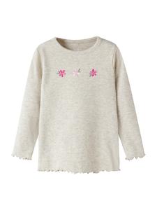 NAME IT Лонгслив 'NMFDARI' в цвете гридж