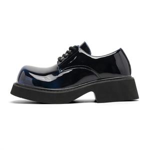 FAPAI Кожаные повседневные туфли мужские низкие с эффектом смены цвета красный/серый/синий/зеленый/фиолетовый/коричневый - Синий с эффектом смены цвета, цвет Color-Changing Blue