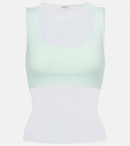 Футболка Oakley Plisse полупрозрачная Simkhai, Seafoam