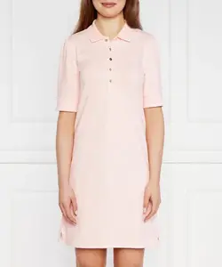 Платье-Рубашка с короткими рукавами в стиле кэжуал Lauren Ralph Lauren, розовый