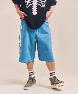 Vanson/Vanson SKELTON BONES - Джинсовые шорты (мужские) Select Brands, цвет Indigo