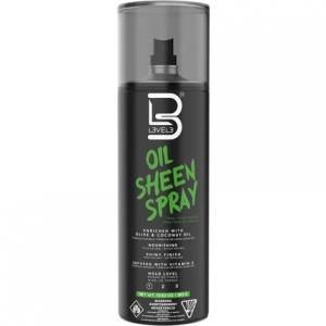 L3VEL3 Oil Sheen Spray придает великолепный блеск, укрепляет и защищает волосы, обогащен оливковым и кокосовым маслом, насыщенным витамином Е, легкая формула, подходит для всех волос, 383 мл