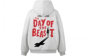 Толстовка Unisex Hooded Moderate Heavyweight ZIAREL, белый heather серый