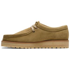 Оригинальные замшевые шнурованные туфли Clarks, темно-sand