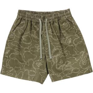 Bape Camo спортивные шорты A BATHING APE, желтый