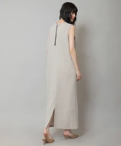 Платье-макси из двухстороннего трикотажа