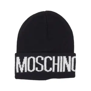 Шапка с добавлением шерсти и кашемира. Moschino, черный