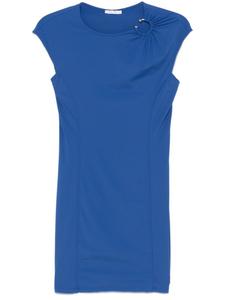 Платье мини Patrizia Pepe с пирсингом, синий