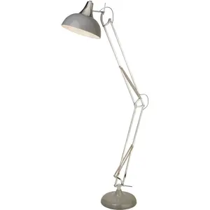 Торшер Goliath Task Floor Lamp E27 1 шт. Searchlight, Grau und Chrom