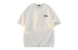 Футболка Unisex Crew Neck Moderate Heavyweight Jeep, белый