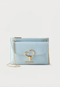 Сумка через плечо с поворотным замком в форме сердца Love Moschino, Sky Blue