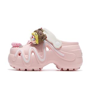 TINMUU Клоги женские розово-белые аксессуары, цвет Pink/White Accessories 1