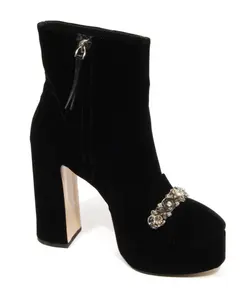 Бархатные туфли Неро N21, черный