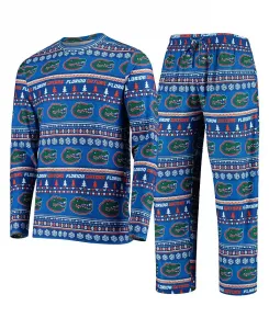 Мужской вязаный комплект Florida Gators с длинными рукавами и брюками Concepts Sport