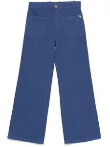 Укороченные хлопковые брюки CHLOÉ, синий