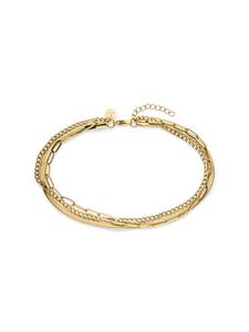 s.Oliver Многослойный браслет из нержавеющей стали с золотым покрытием