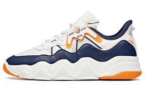 Кроссовки для бега Young Generation для мужчин с низким верхом цвета слоновой кости/мутно-голубого/масляно-желтого цвета Anta