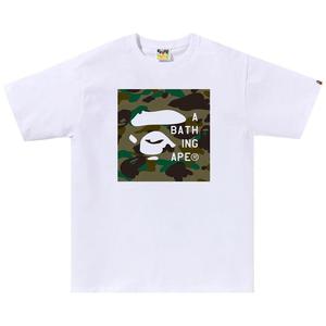 Футболка BAPE 1st Camo Face Tag Logo Tee, White