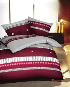 Постельное белье Flannel Edelweiss Red 155x220 см + 80x80 см Kaeppel