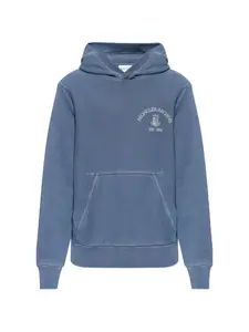 Худи с логотипом MONCLER, синий