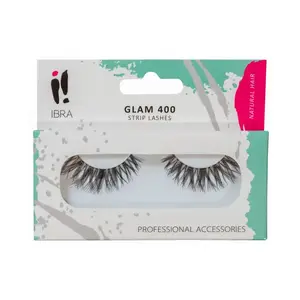 Накладные ресницы Glam 400, 1 упаковка. Ibra Makeup