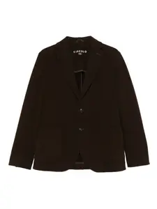 Пиджак с накладными карманами на пуговицах Circolo 1901, коричневый