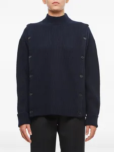 Свитер в рубчик Setchu, синий