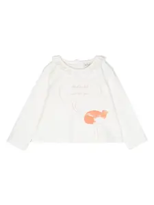 Футболка Bird с длинными рукавами Knot, белый