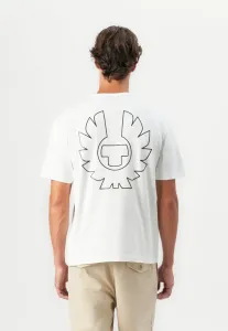 Футболка с принтом по краю Belstaff, White