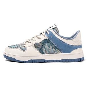 URBAN AUTHENTIC Износостойкие, легкие, дышащие и нескользящие мужские скейтерские кроссовки лоу-топ бежево-голубые, цвет Beige Blue