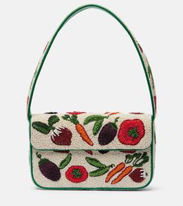 Томми Маленькая сумка через плечо с бусинами Staud, Crudite