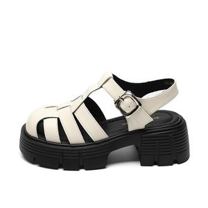 Римские сандалии женские 6,5 см ZHR, Beige