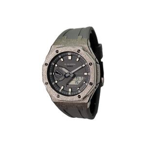 CASIO Часы Retrofit Series Electronic Movement Fluoroelastomer Strap Watch Men's Watch Gray Dial